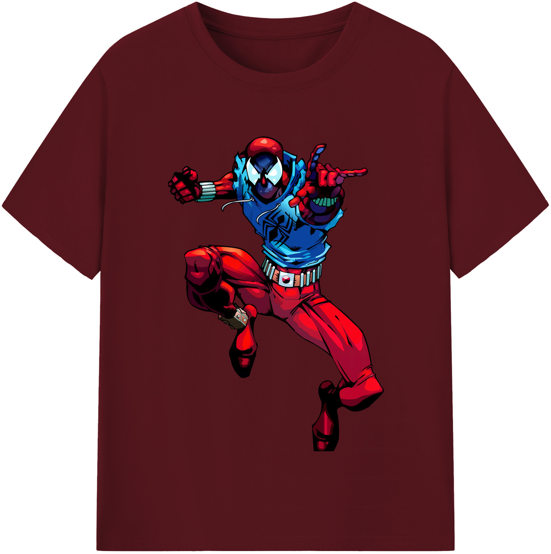 （画像用） Spider Man スパイダーマン 綿100％半袖Tシャツ（フロントプリント）